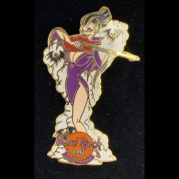 Hard Rock Cafe HOLLYWOOD 2000 HALLOWEEN ~ Monsters Band Limited Edition Pin Set - Picture 6 of 9